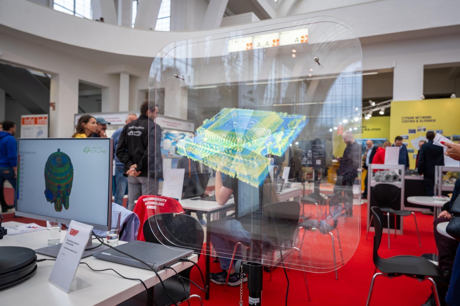 CEITEC VUT představí CT expertizu a holografický projektor, na kterém bude demonstrovat CT data./ Foto: Václav Koníček