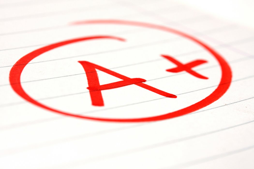 Good Grades red letter A
