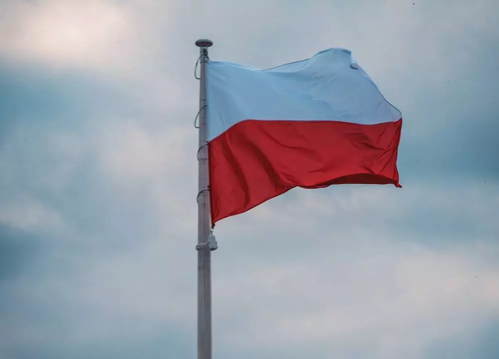 stock polish flag