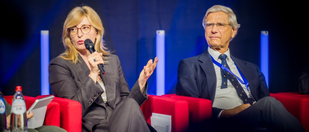 Evropská komisařka pro výzkum a inovace Ekaterina Zaharieva na summitu Evropské rady pro inovace (EIC) v roce 2026