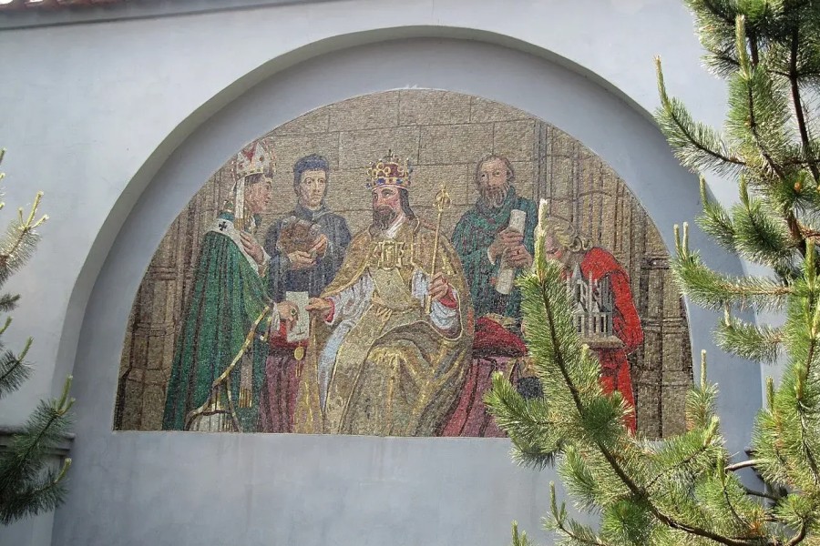Max Švabinský: Karel IV. zakládá univerzitu | Foto: Wikimedia
