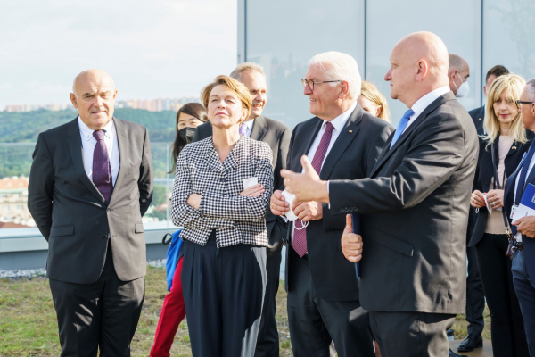 Německý prezident navštívil výzkumné centrum RICAIP