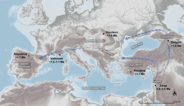 První lidé přišli do Evropy před 1,4 milionu let přes Ukrajinu